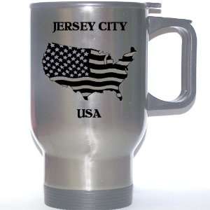  US Flag   Jersey City, New Jersey (NJ) Stainless Steel Mug 