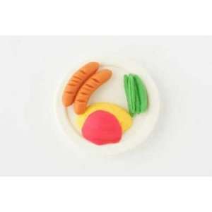  Hot Dog Dinner Plate Japanese Eraser. 2 Pack Toys & Games