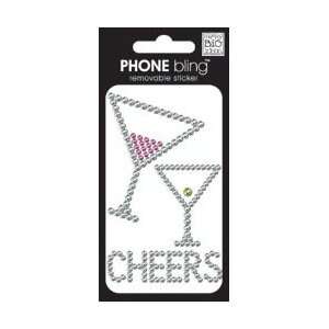    Phone Bling Stickers   Cheers Pink/Clear Arts, Crafts & Sewing