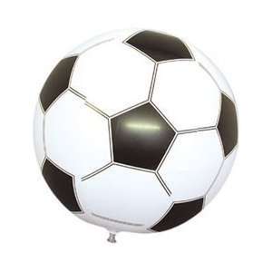  Inflatable Football (soccer) (Black & White)   24In Toys & Games