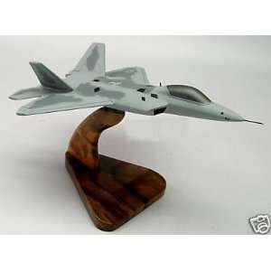  Lockheed F 22 Raptor Stealth Airplane Wood Model 