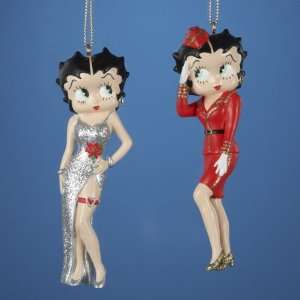 Club Pack of 24 Betty Boop Military Inspired Christmas Ornaments 3.75