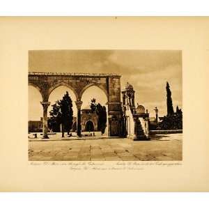  1920 Jerusalem Al Aqsa Mosque Columns Lehnert Landrock 