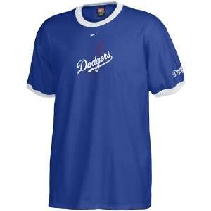   Dodgers Royal Blue Changeup Ringer T shirt