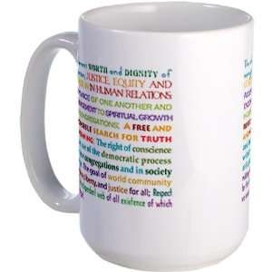  UU Principles Unitarian Large Mug by  Kitchen 