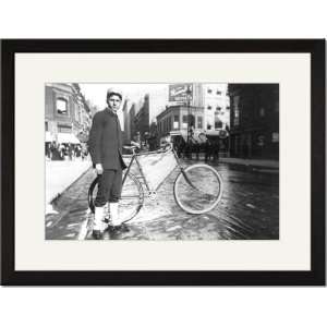   /Matted Print 17x23, New York City Bike Messenger