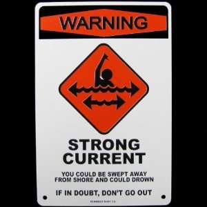  Warning Strong Current Danger No Swimming Beach Sign Ad 