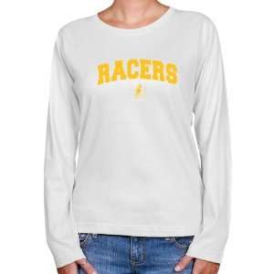 Murray State Racers Ladies White Logo Arch Long Sleeve Classic Fit T 