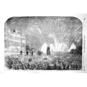  1856 PEACE COMMEMORATIONS FIREWORKS JAMESS PARK