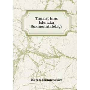   Islenzka BÃ³kmenntafÃ©lags Ãslenzka bÃ³kmenntafÃ©lag Books