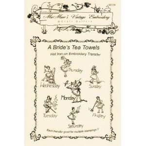  A Brides Tea Towel Designs for Days of the Week Hot Iron 