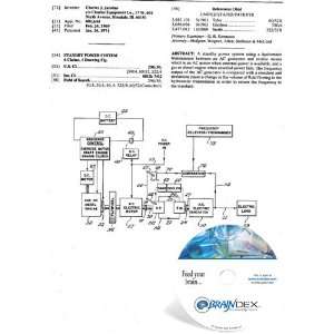  NEW Patent CD for STANDBY POWER SYSTEM 