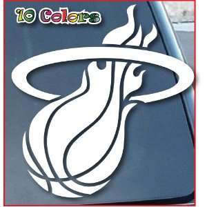  Miami Heats Car Window Vinyl Decal Sticker 6 Tall (Color 