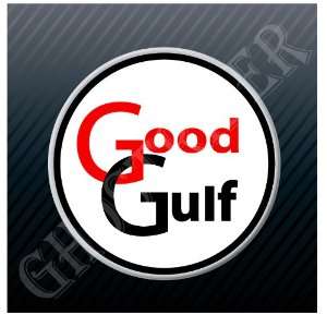 Good Gulf Gas Oil Gasoline Fuel Pump Marine Racing Old Logo Sticker 