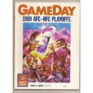  1989 NFL Divisional Playoff Program Vikings @ 49ers 