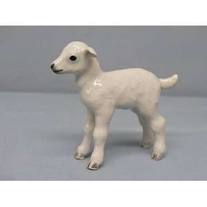  White Sheep LAMB MINIATURE Porcelain NEW stands NORTHERN 
