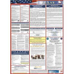 LLPS Tax   Labor LAW Poster, Texas (Spanish), 39 X 27  