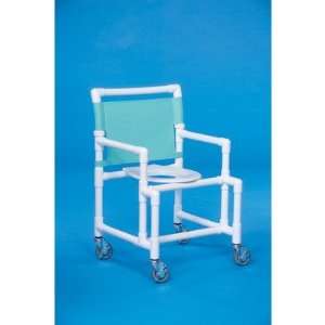  Midsize Shower Chair Mesh Backrest Color White