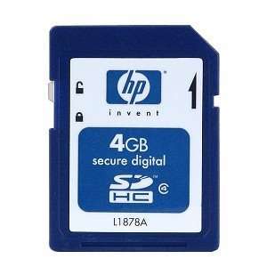  HP 4GB Class 4 SDHC Memory Card Electronics