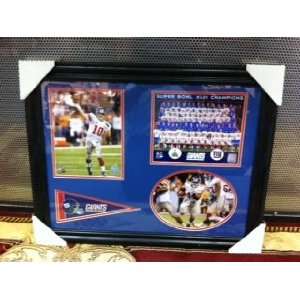  New York Giants Superbowl Framed Three Team Pictures From 