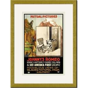  Gold Framed/Matted Print 17x23, Johnnies Romeo