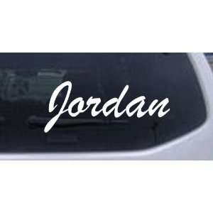  White 58in X 23.2in    Jordan Car Window Wall Laptop Decal 