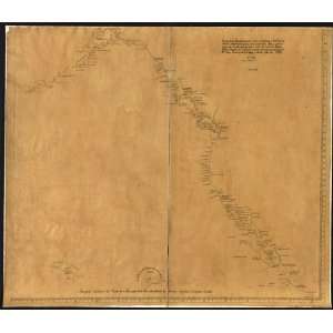  1792 map Pacific Coast, North America