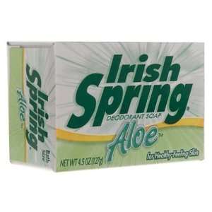    Irish Spring Deodorant Bath Bar, Aloe, 4.5 Ounces (12 Bar) Beauty