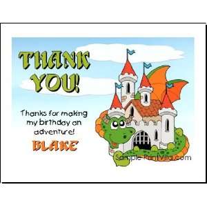  Dragon Fortress Thank You Cards 