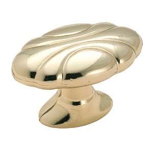  Amerock 1396 3 Polished Brass Oval Knobs