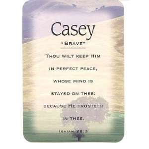  Casey   Meaning of Casey   Name Cards with Scripture 