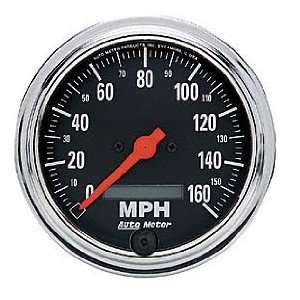 Auto Meter 2489 Traditional Chrome 3 3/8 160 mph In Dash 