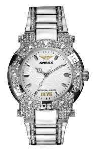  Avirex Mens RX1151G2 Three Hand Iced Bezel Watch Watches