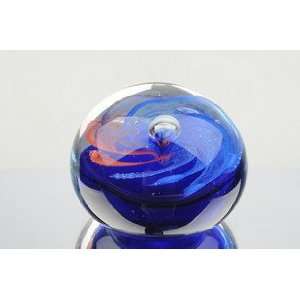   Blown Glass Space Color Rainbow Paperweight NP 1631 