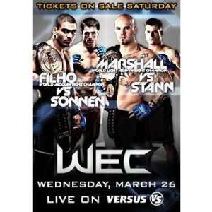  WEC 33 Autographed Poster 