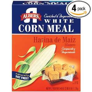 Albers White Corn Meal, 40 Ounce Boxes (Pack of 4)  