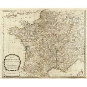    A new map of the Kingdom of France, 1790 Arts, Crafts & Sewing