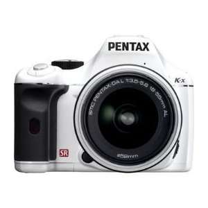  Pentax K x with 18 55mm Zoom Lens (White)