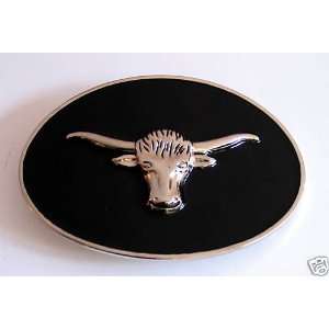   Bull Long Horn Western Rodeo Texas Style Belt Buckle 