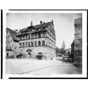 Nuremburg. Old house,Germany 1860s 