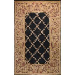  Bashian Chantilly 1870 Black 6 x 6 Round Area Rug