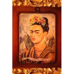  Decoupage wall adornment, Fridas Self Portrait