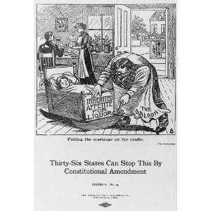 Poster,supporting 18th Amendment,Prohibition,Inherited Appetite for 