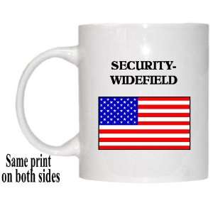  US Flag   Security Widefield, Colorado (CO) Mug 