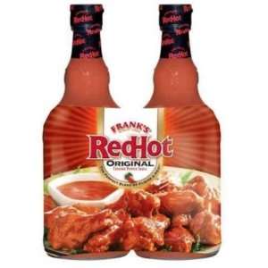 Franks RedHot Cayenne Pepper Sauce   2/23oz  Grocery 