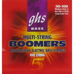  GHS Electric Bass Boomers 5 Strings 34   35 Scale, .030 
