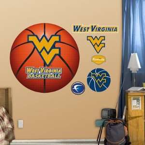  West Virginia Mountaineers Basketball Logo Fathead NIB 