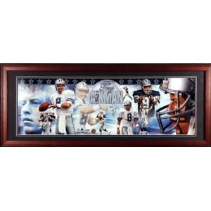  Troy Aikman Dallas Cowboys Framed Unsigned Panoramic 