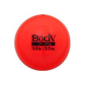 Body Sport Soft Weight Training Ball, Approximately 4.5 Diameter, 5.5 