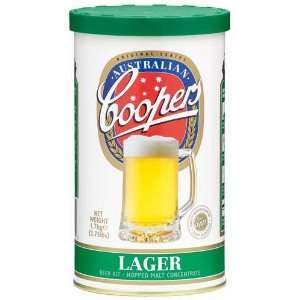 Complete Coopers Brewery Lager Beer Kit Package  Grocery 